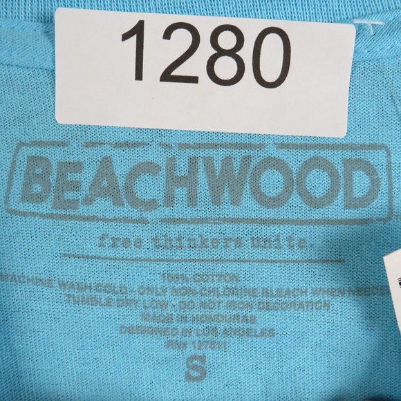 Beachwood* Men's Short Sleeve Crew Neck‎ Straight Hem Pullover Tee Shirt~ Small - Picture 3 of 9